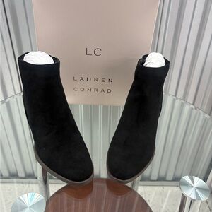 LC Lauren Conrad Elegant Black Ankle Booties